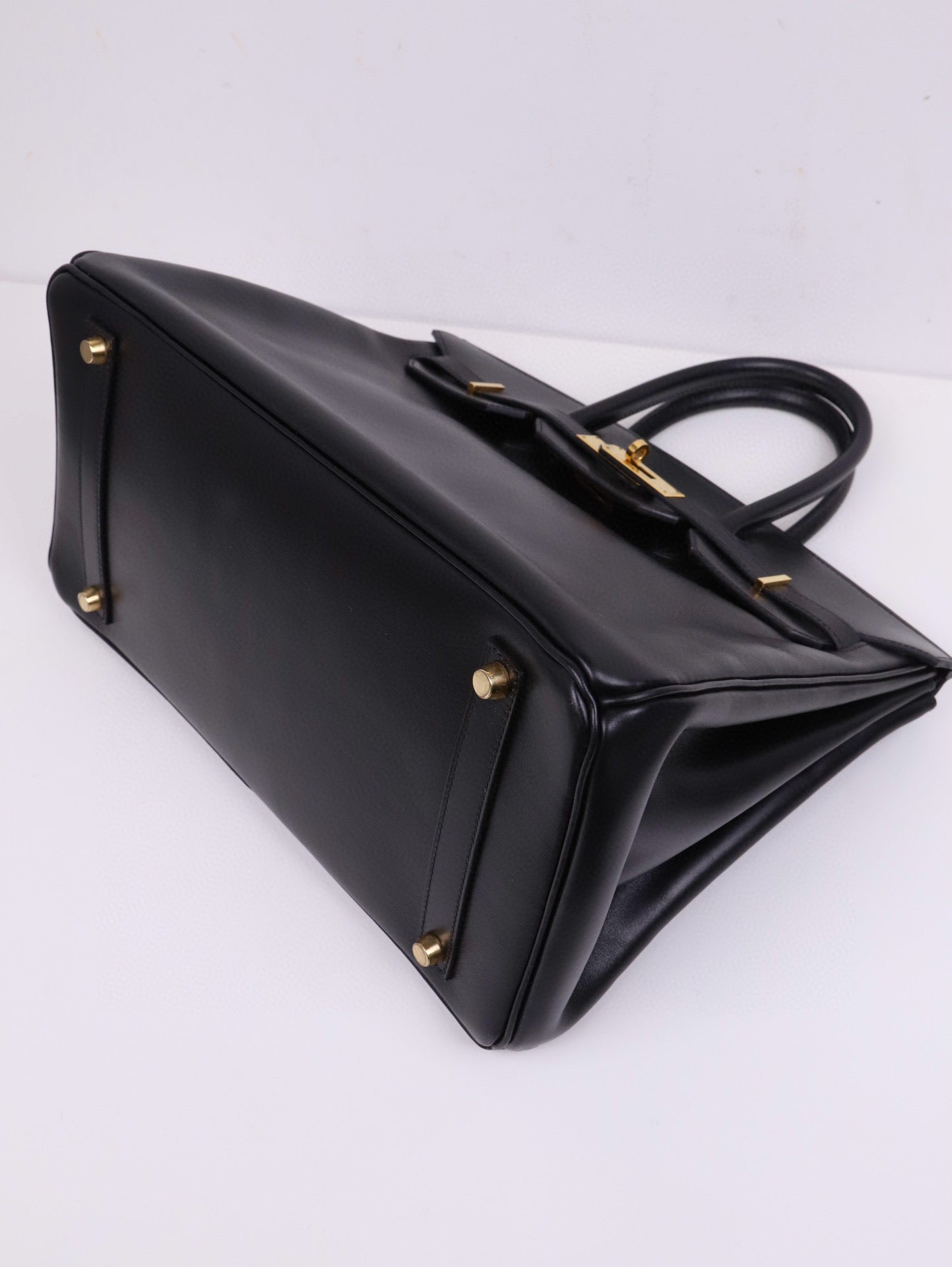 Hermes| Birkin 35 黑色 box小牛皮 口F 2002