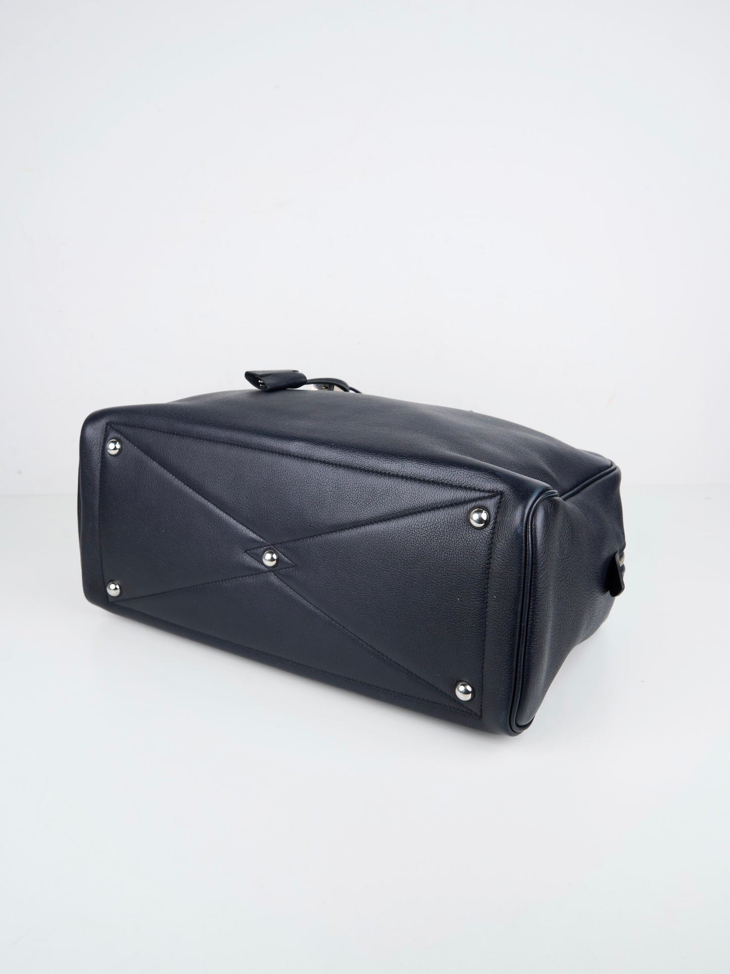 Hermes| Victoria 35 Handbag Taurillon Clemence Blue Indigo 2016