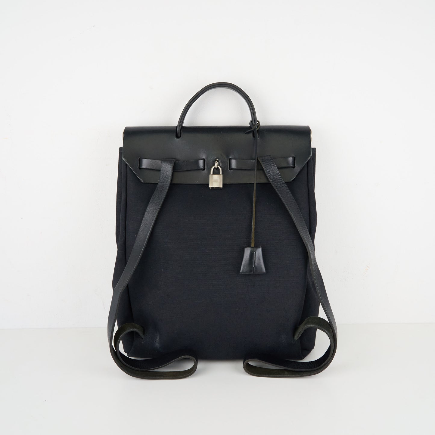 Hermes| Herbag Backpack PM Black Toile 2000