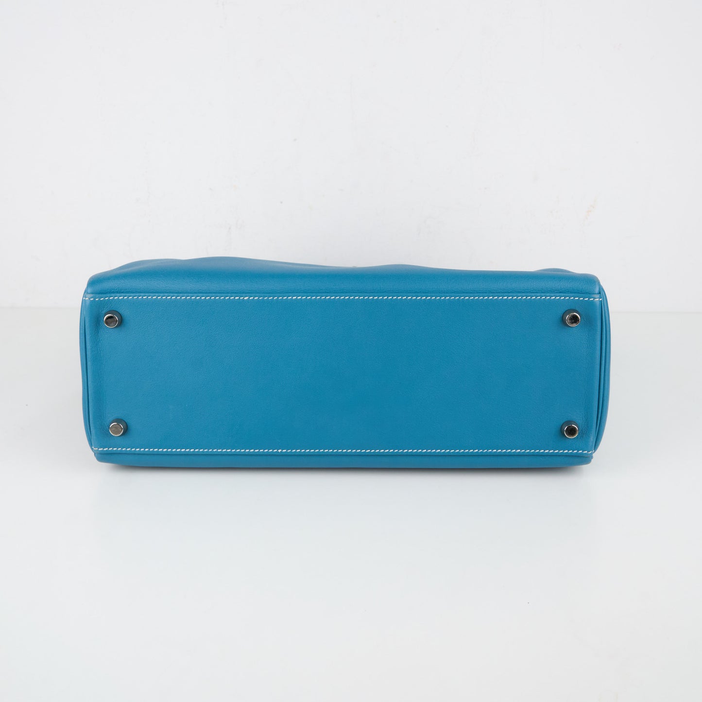 Hermes| Kelly 32 Handbag Blue Jean Swift 2005