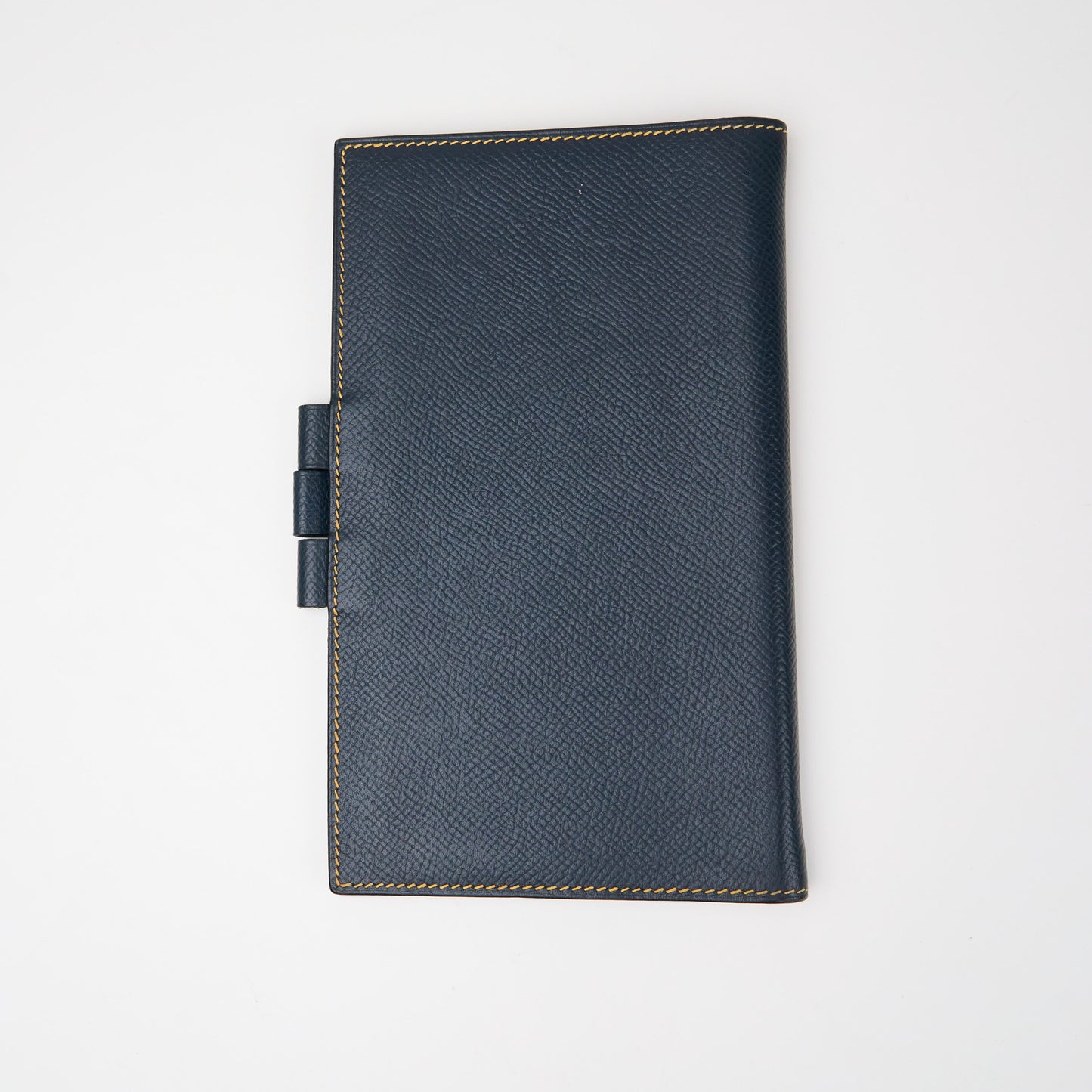 Hermes| Journal Case Epsom Blue Nuit Jaune Ambre 1999