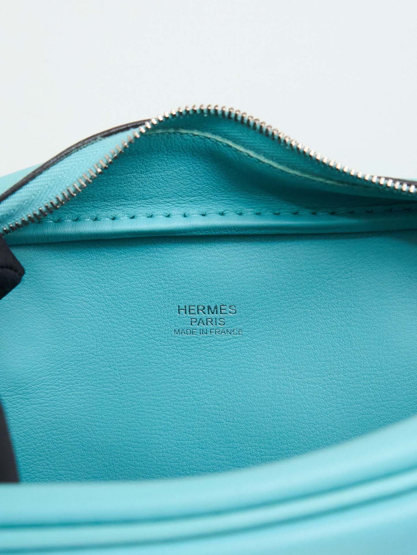 Hermes| Plume Mini Handbag Plume 20 Blue Atoll 2015 Swift