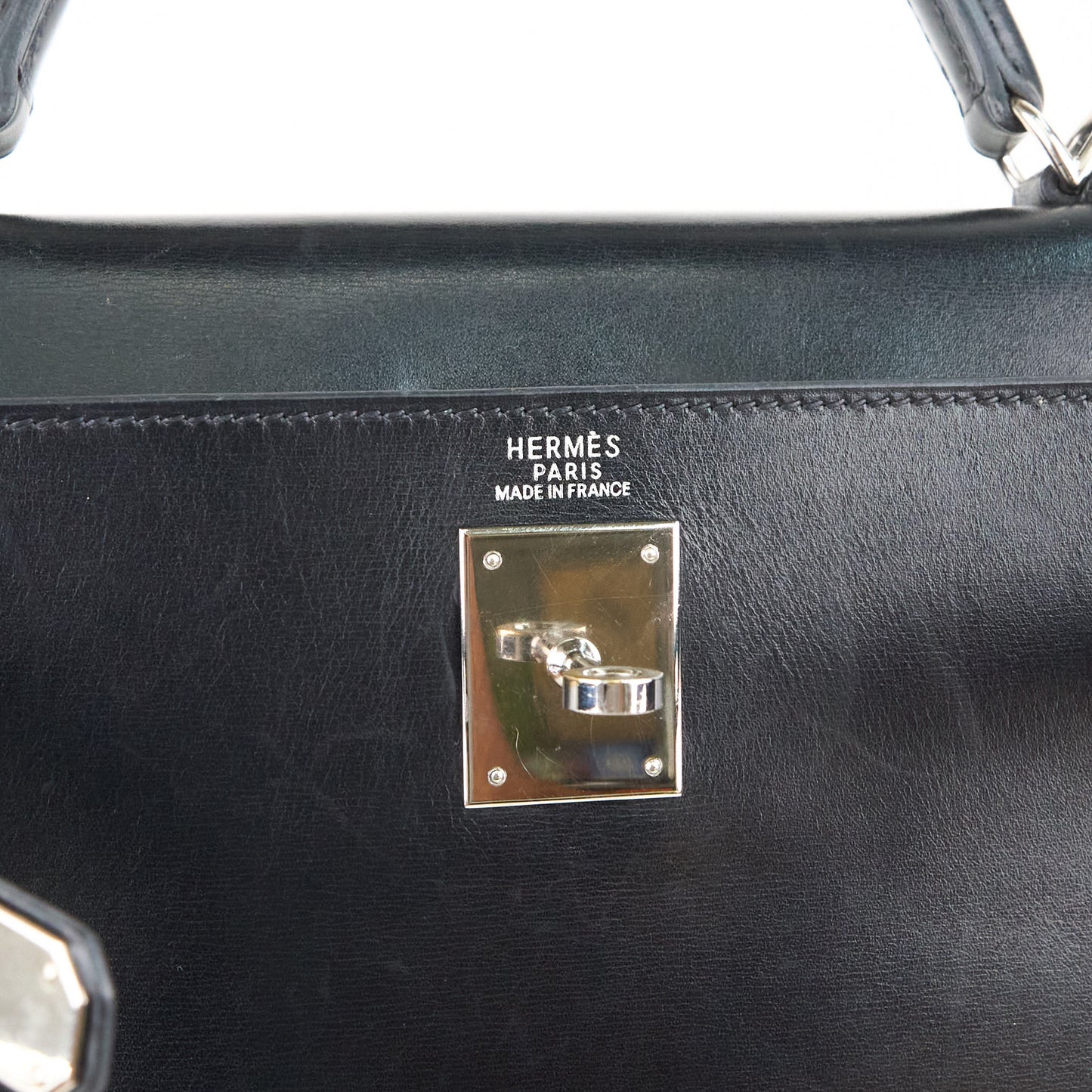 Hermes| Kelly32 Handbag Box Calf Black 2001