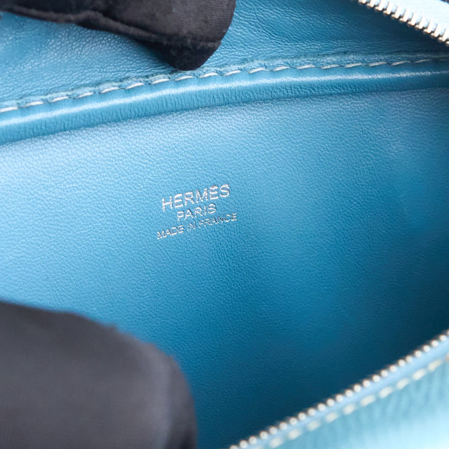 Hermes| Plume 20 Mini Plume Handbag Epsom Blue Jean 2008