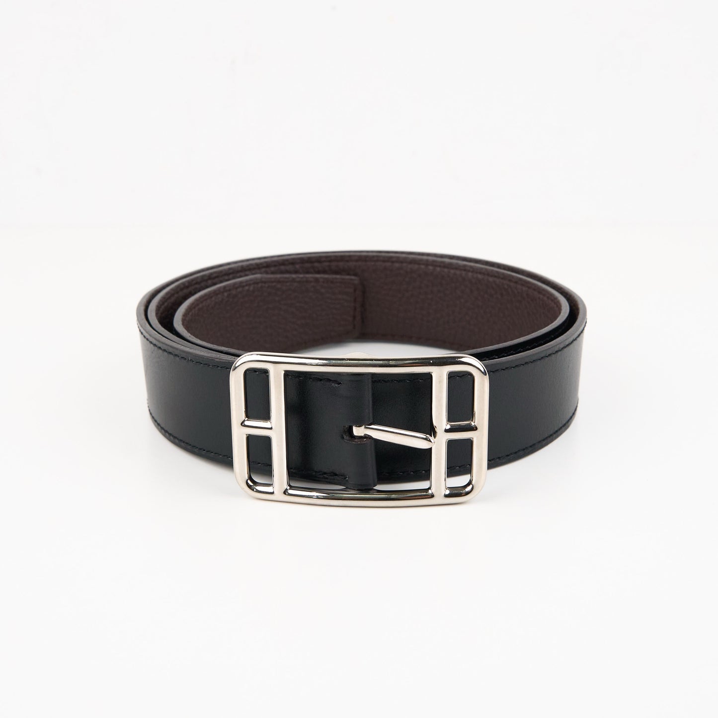 Hermes | Cape Cod 32 Reversible belt Box calf/Tofo 85