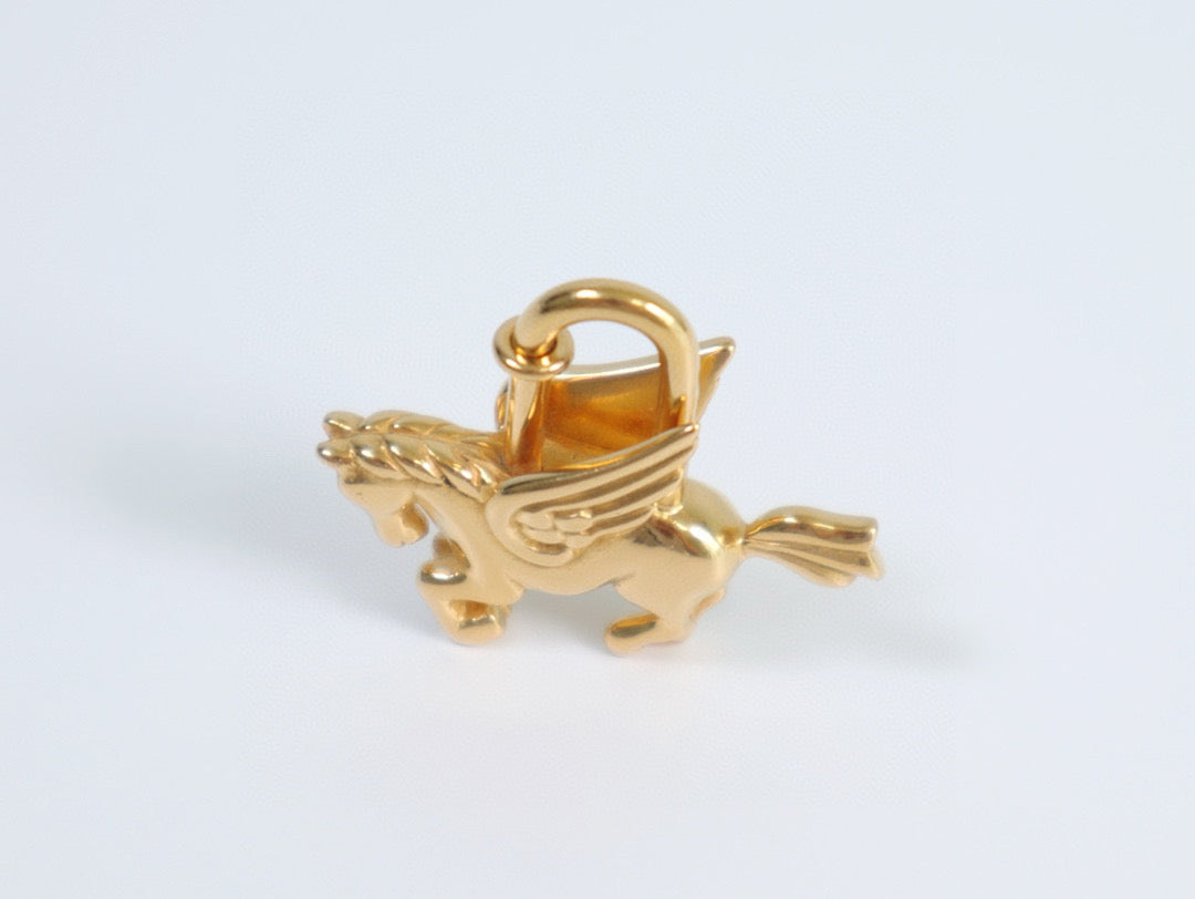 Hermes| Le Cheval Pegasus 1993 Limited Cadena Gold
