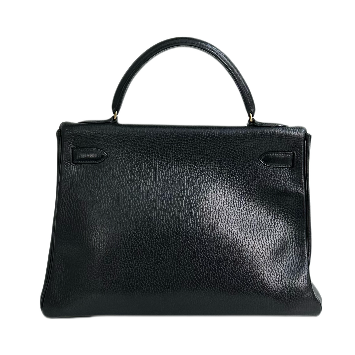 Hermes|Kelly 32 Handbag Black Ardennes 1991