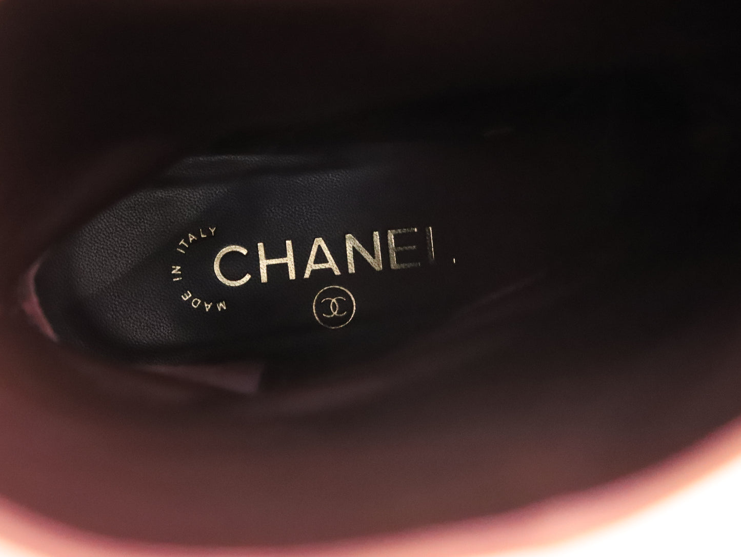 Chanel | 棕色皮革靴子 39C