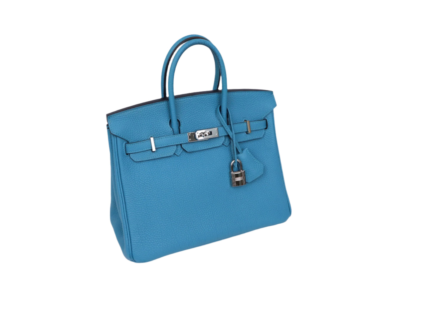 Hermes|Birkin25 手提包 松石蓝 Togo 口H 2004