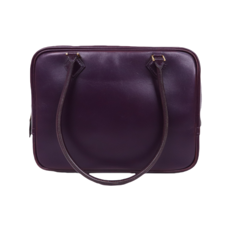 Hermes| Plume Mini Handbag Box Calf Raisin 2002