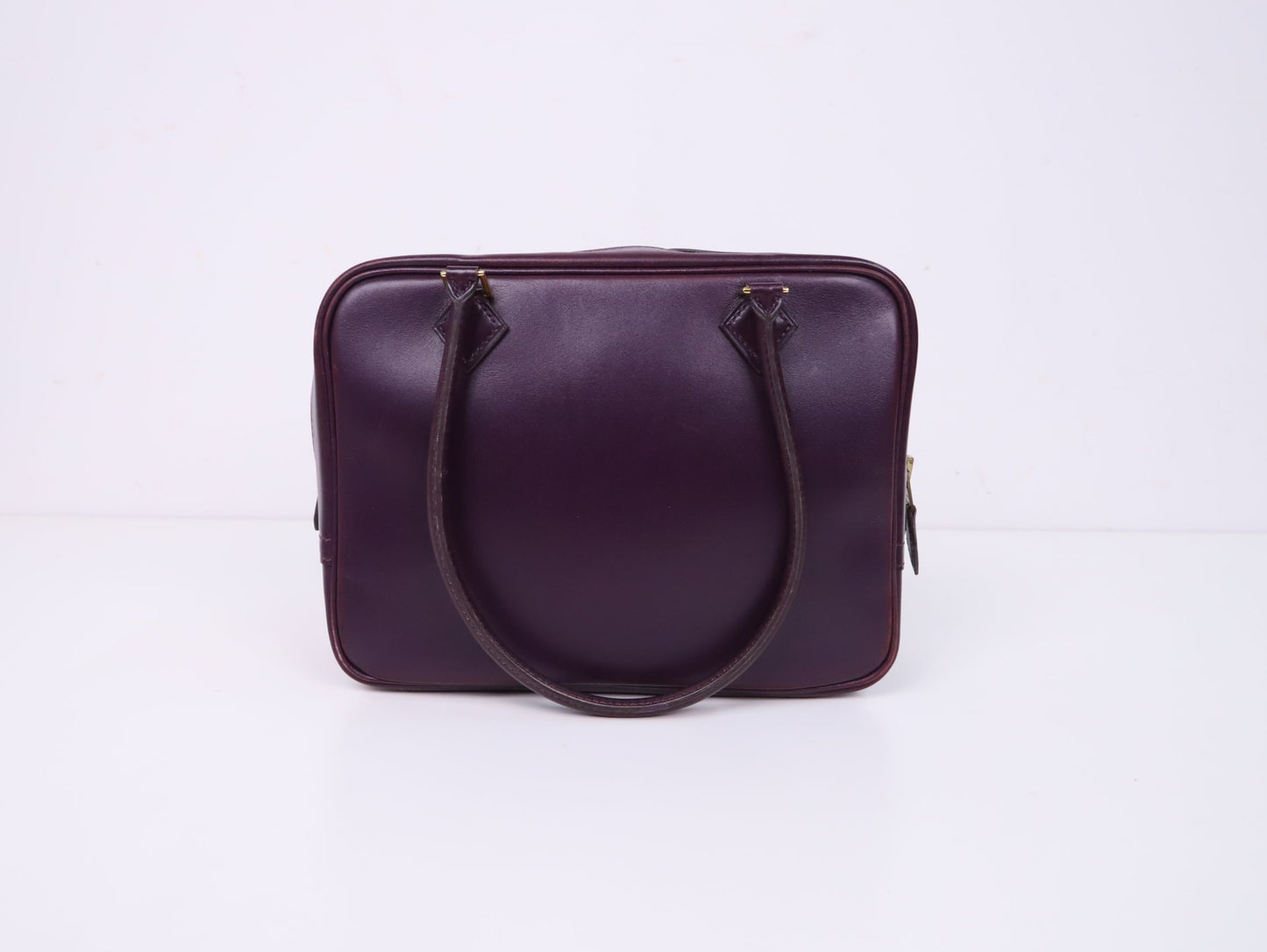 Hermes| Plume Mini Handbag Box Calf Raisin 2002