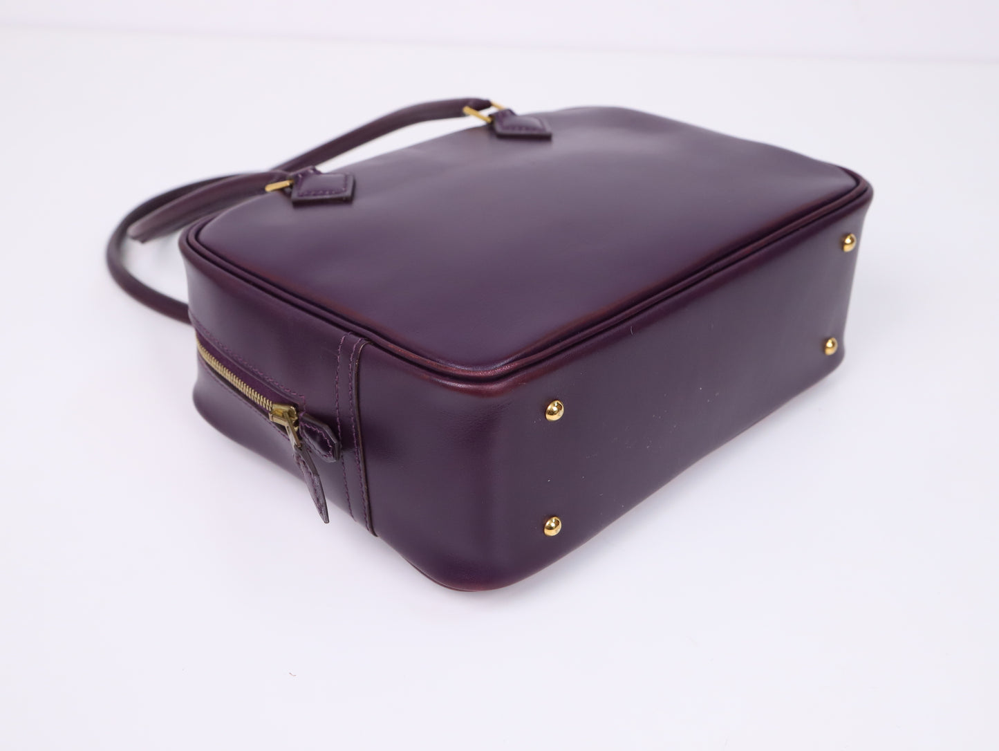 Hermes| Plume Mini Handbag Box Calf Raisin 2002