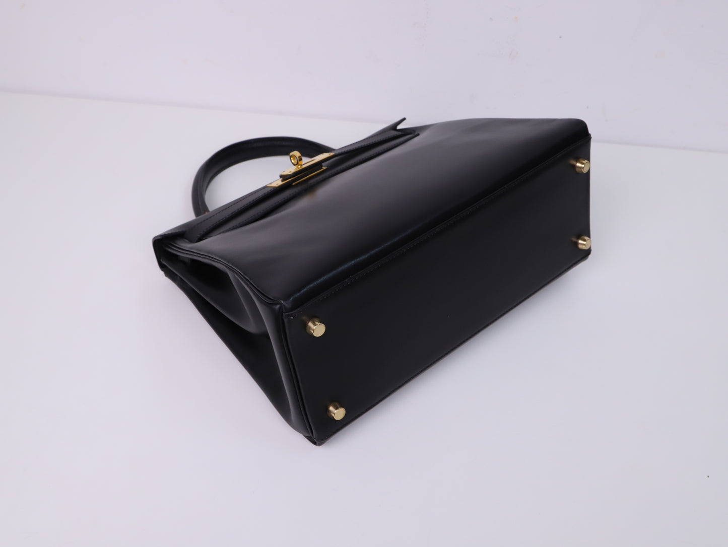 Hermes|Kelly28 手提包 Box 小牛皮 口C 1999