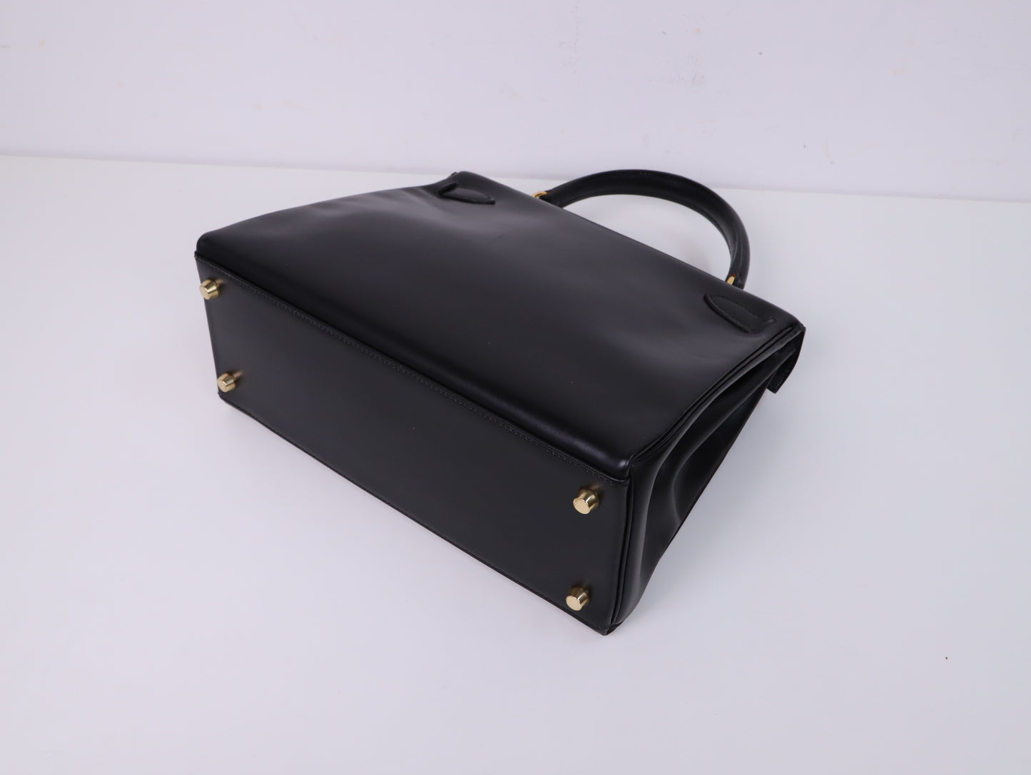Hermes|Kelly28 手提包 Box 小牛皮 口C 1999