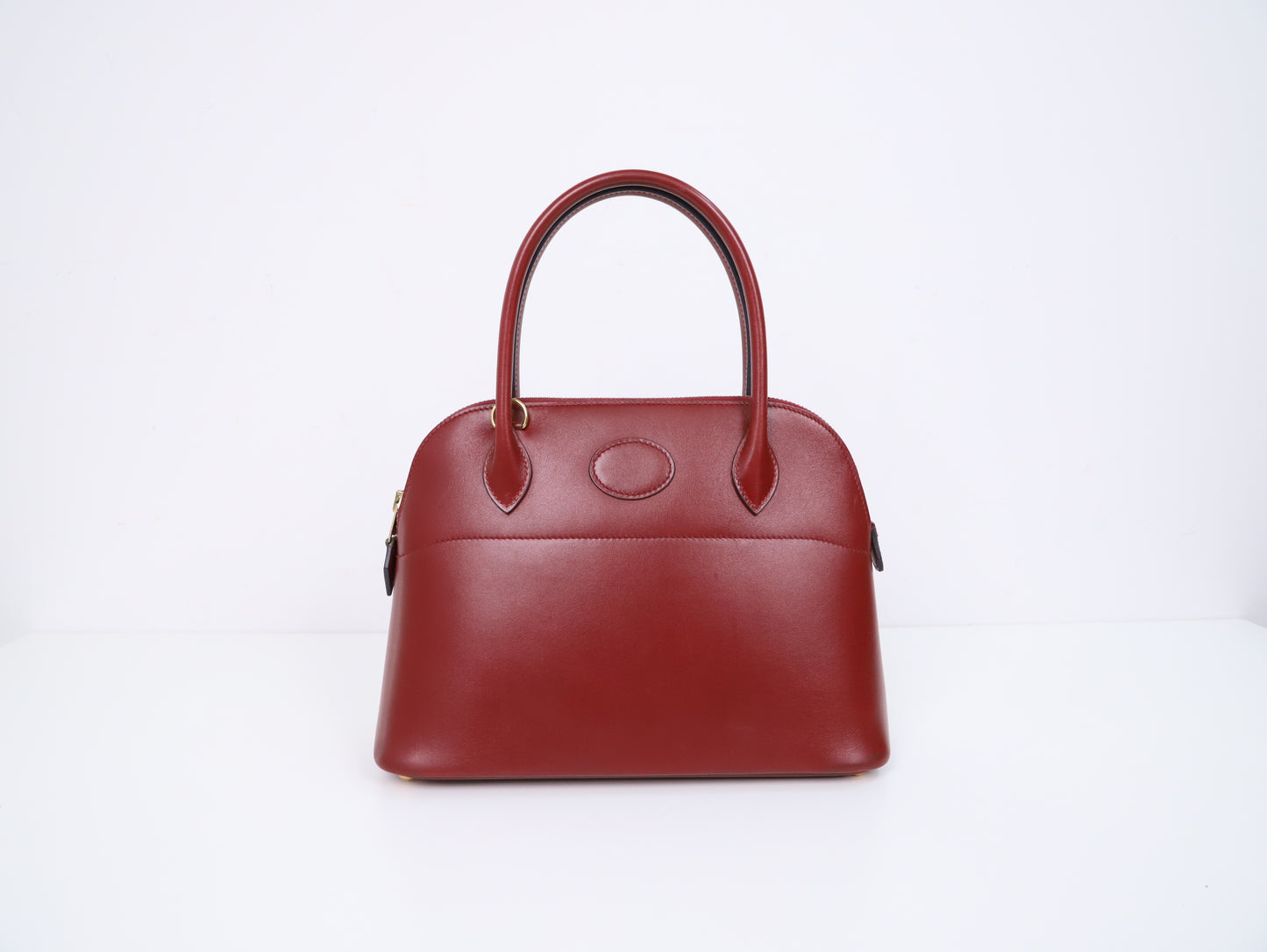 Hermes|Bolide 27 保龄球手提包 Box 小牛皮 口C 1999年