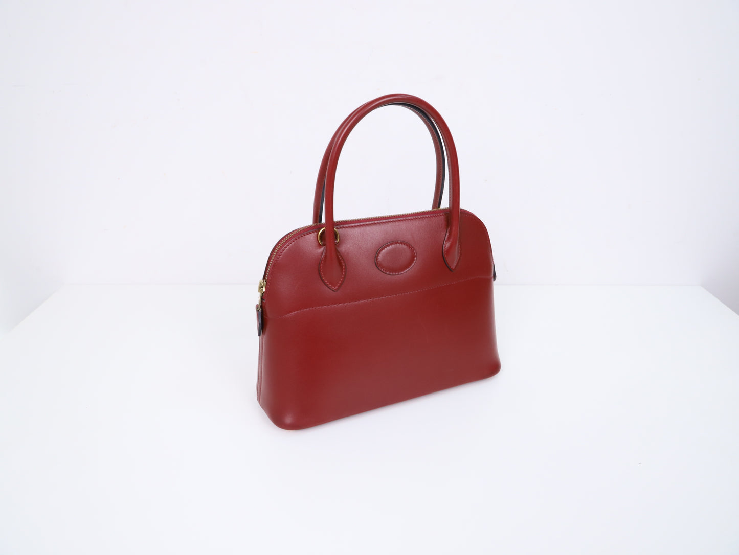 Hermes|Bolide 27 保龄球手提包 Box 小牛皮 口C 1999年
