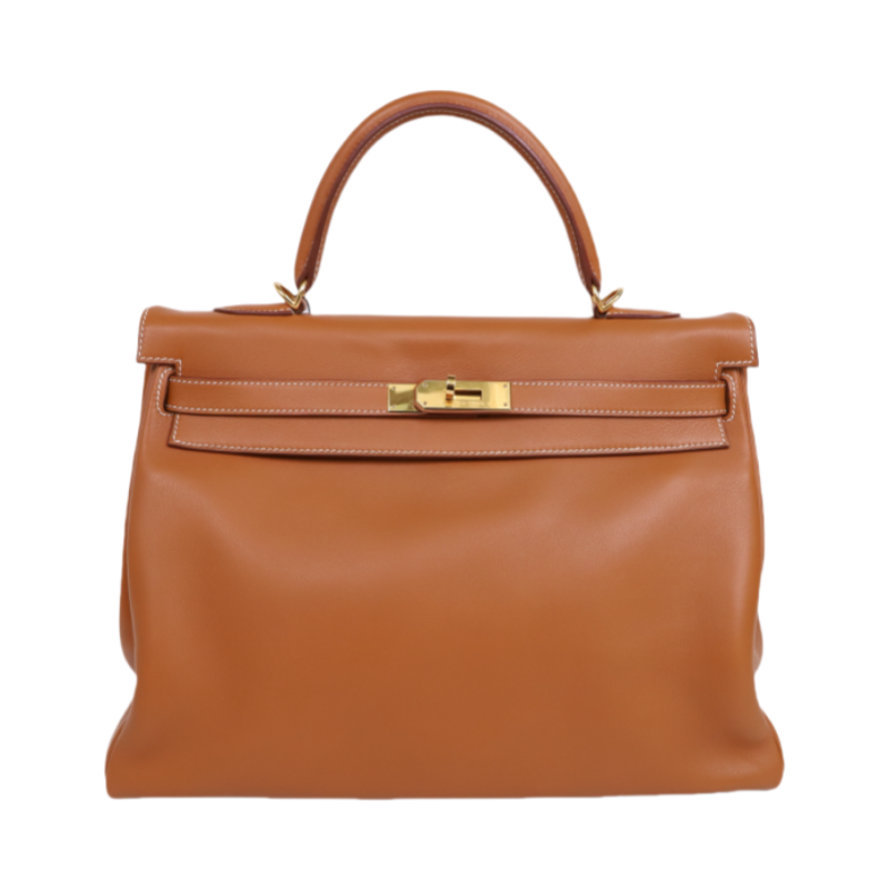 Hermes|金棕Kelly 35 手提包 Swift皮 口E 2001