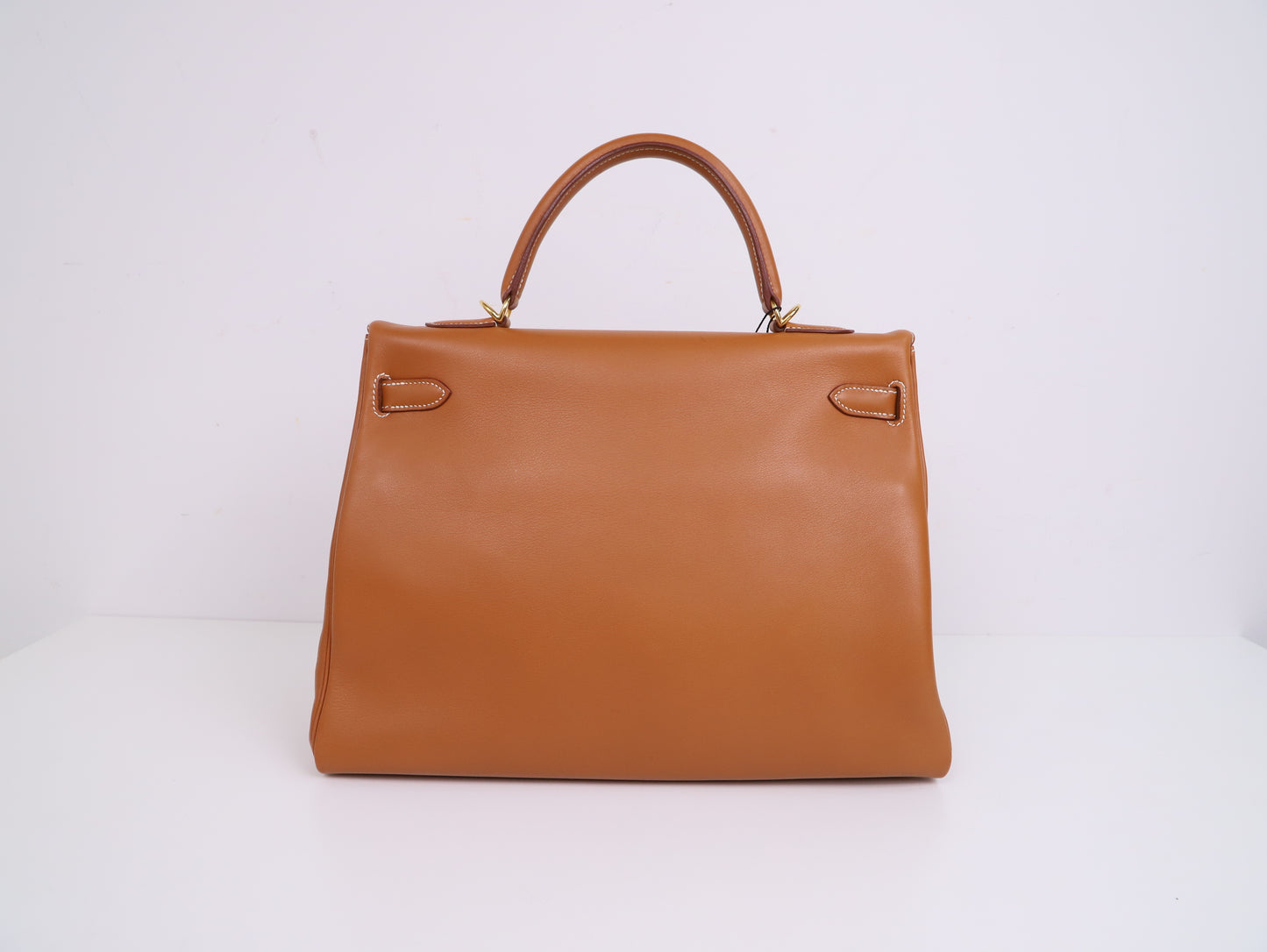 Hermes|金棕Kelly 35 手提包 Swift皮 口E 2001