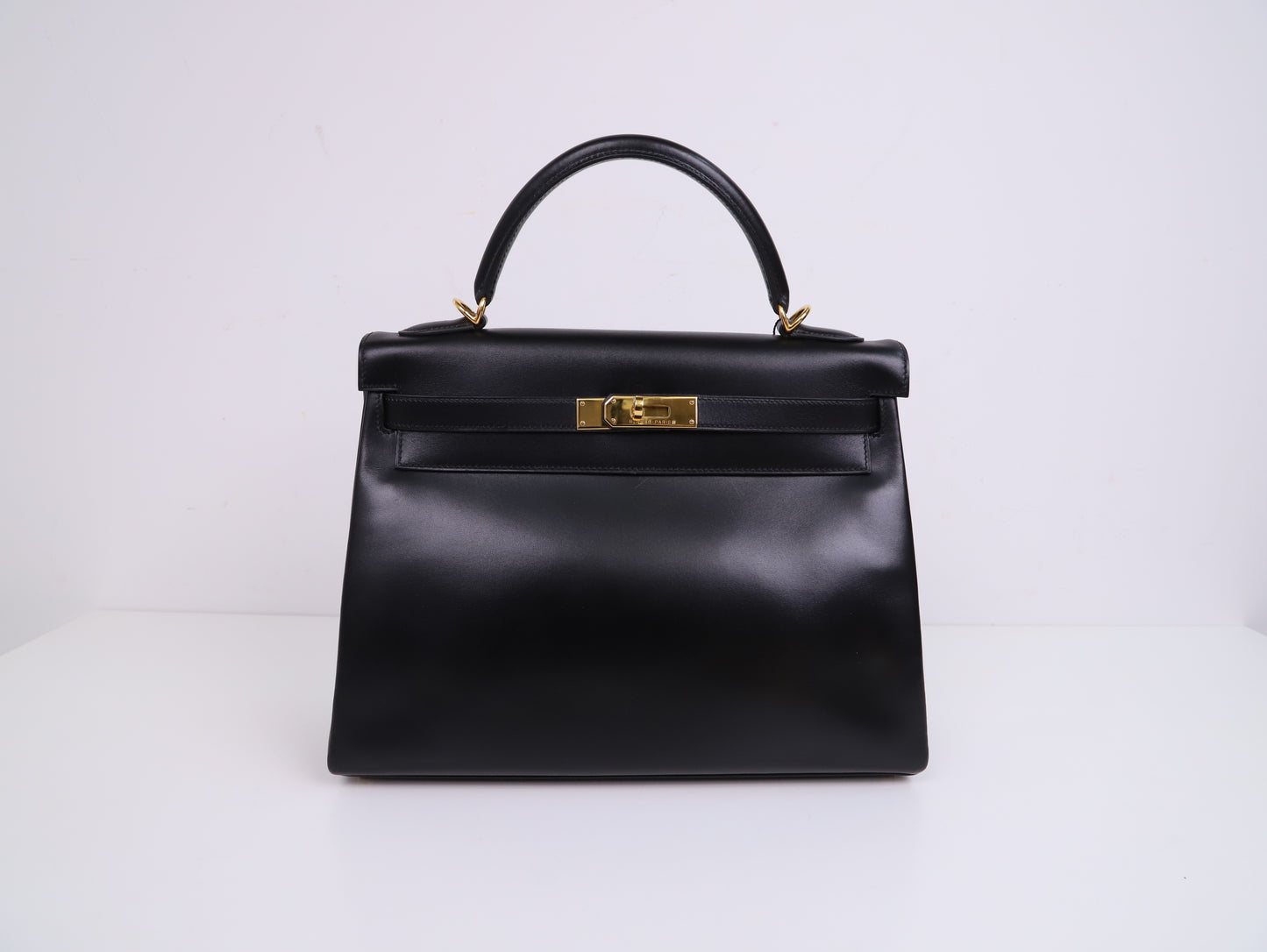 Hermes|Kelly32 手提包 Box小牛皮 口D 2000年