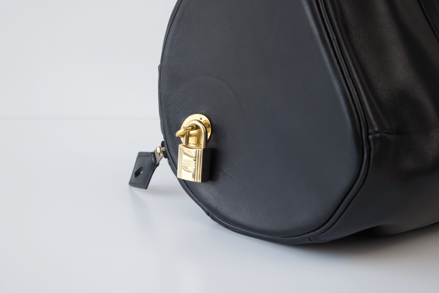 Hermes|Polochon 手提包 口E 2001 Swift 黑色