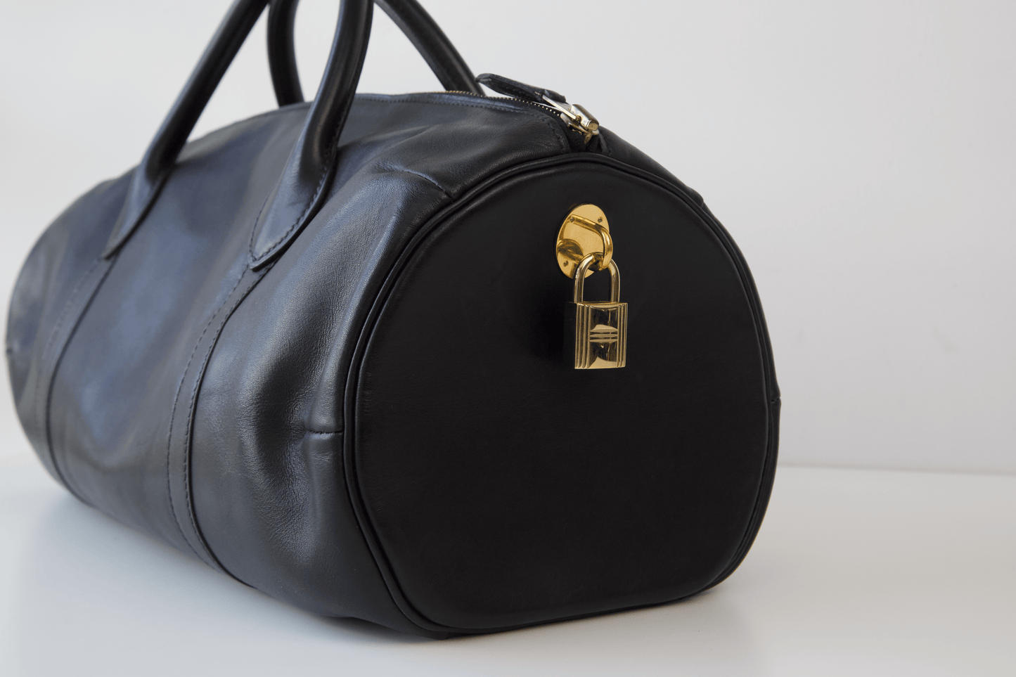 Hermes|Polochon 手提包 口E 2001 Swift 黑色