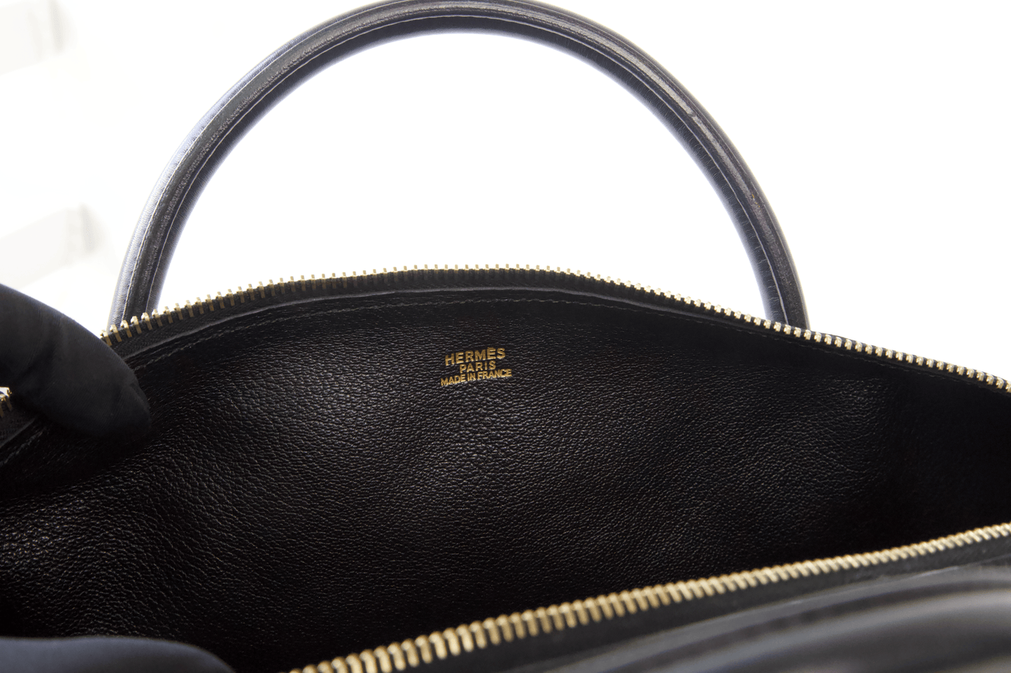 Hermes|Polochon 手提包 口E 2001 Swift 黑色