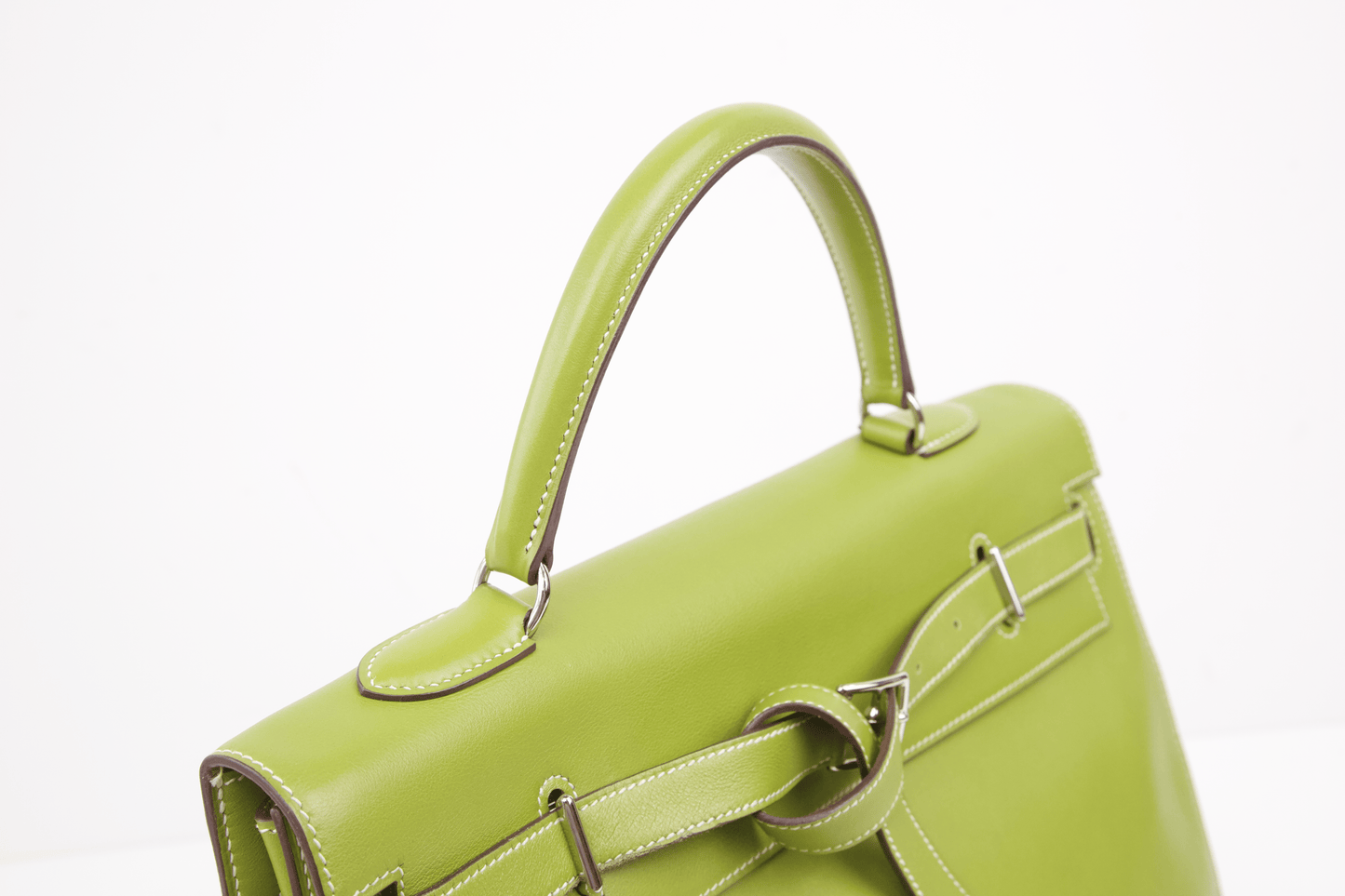 Hermes|Kelly Flat 茴香绿手提包 口K 2007
