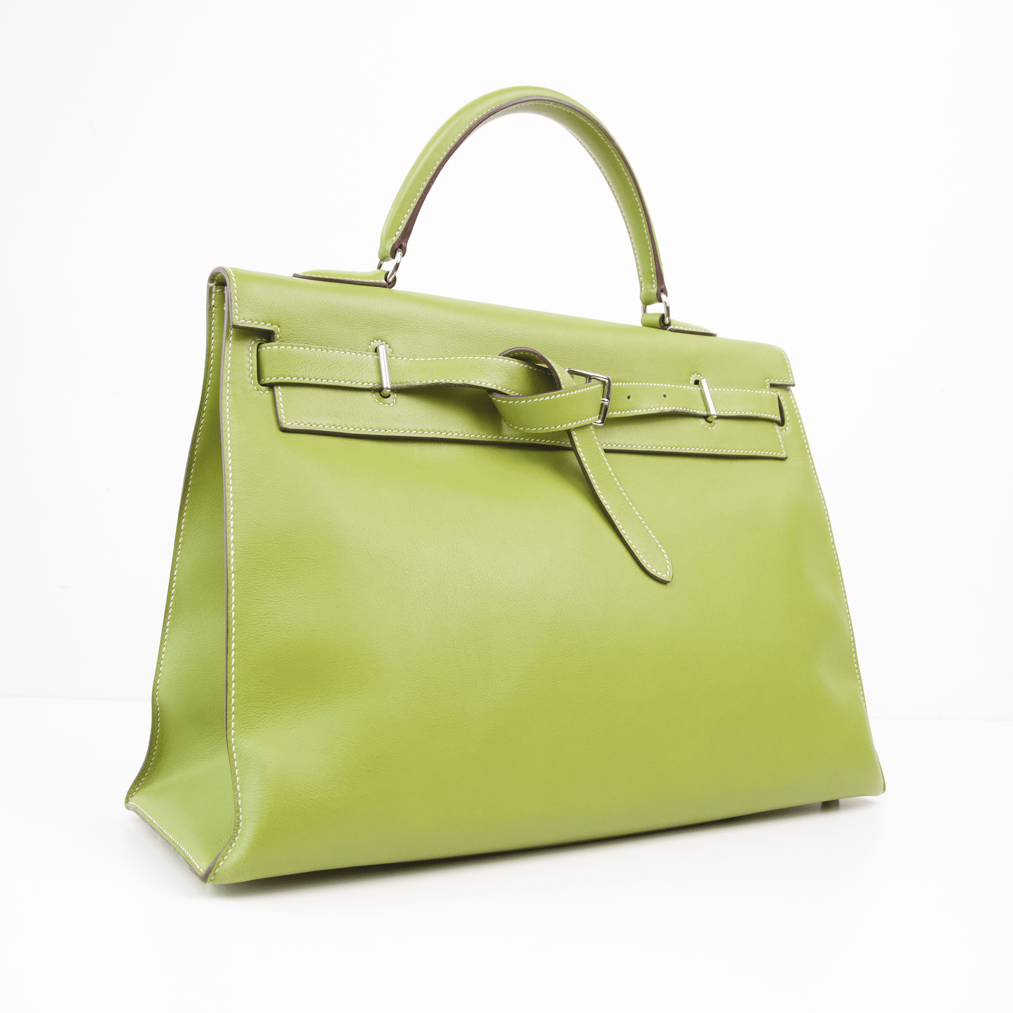 Hermes|Kelly Flat 茴香绿手提包 口K 2007