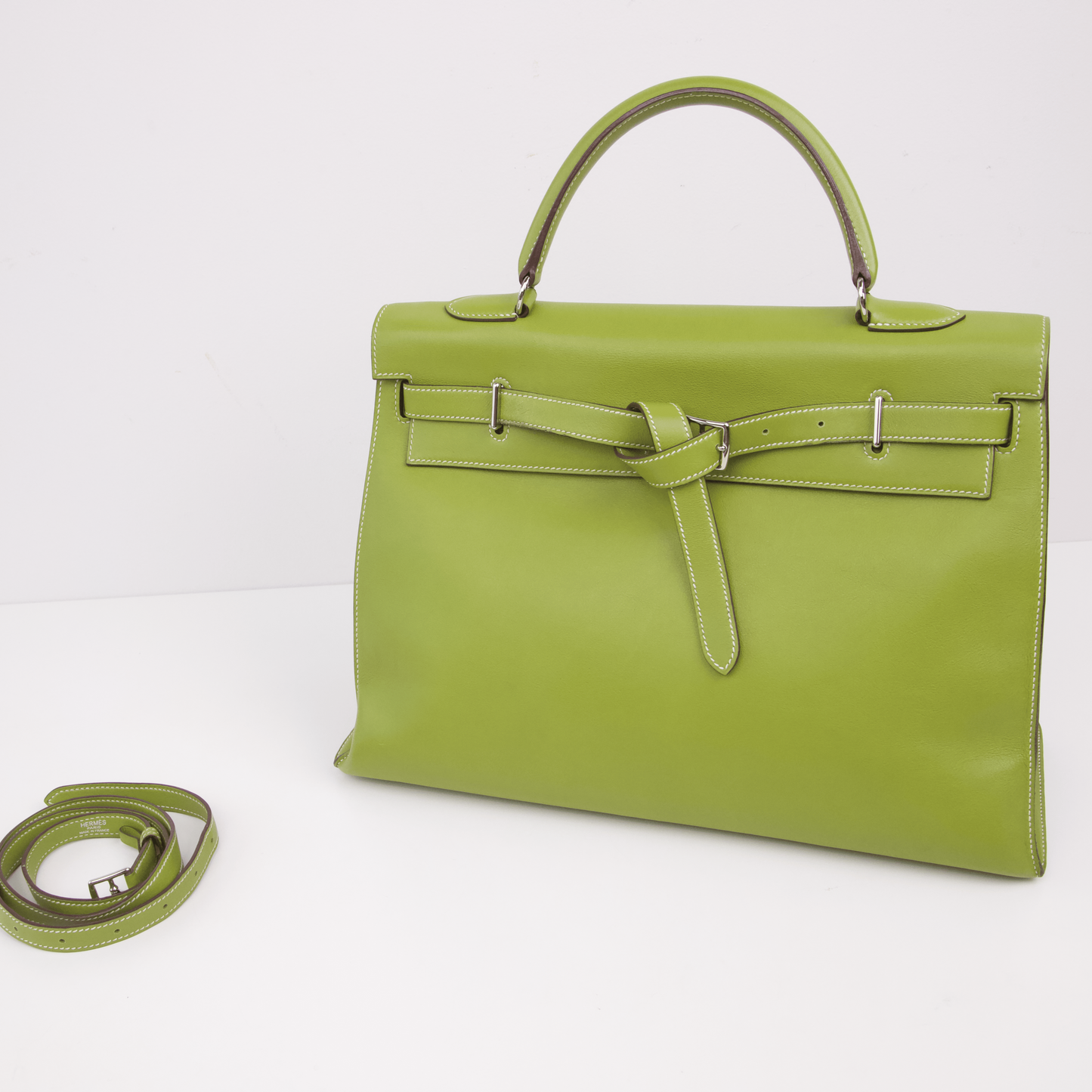 Hermes|Kelly Flat 茴香绿手提包 口K 2007
