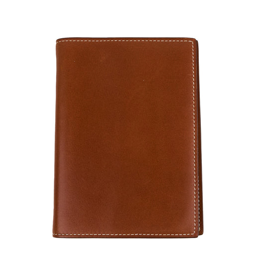 Hermes| Journal Case Passport Cover Fauve Box Calf 2008