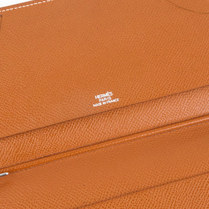 Hermes| Journal Case Passport Cover Gold Epsom 2005