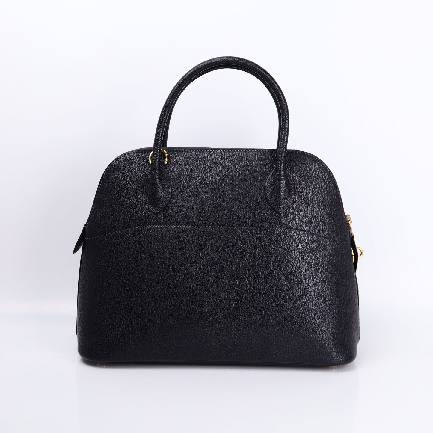 Hermes Bolide 31 in Chevre Bleu Indigo 2000, back view