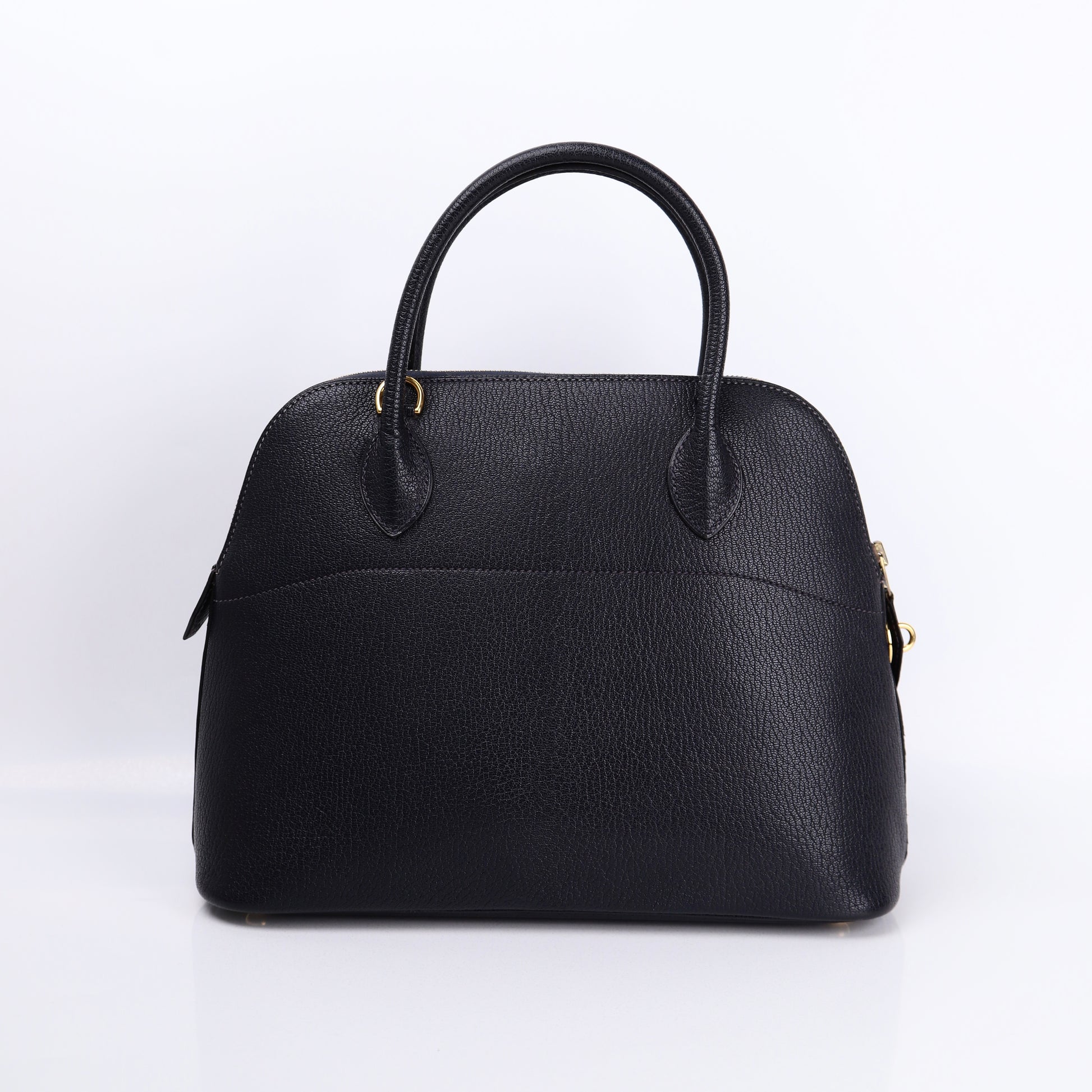 Hermes Bolide 31 in Chevre Bleu Indigo 2000, back view
