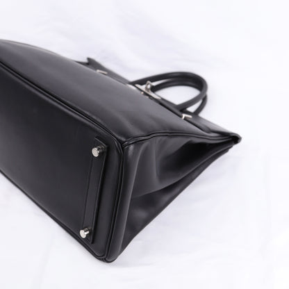 Hermes Hac 32 Handbag in Evercalf Black 2009，corner2