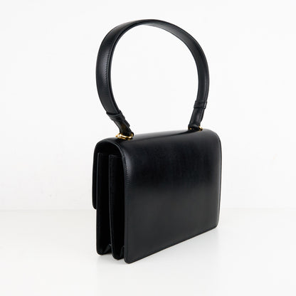 Hermes｜Fonsbelle shoulder bag Box Calf  Black  1989