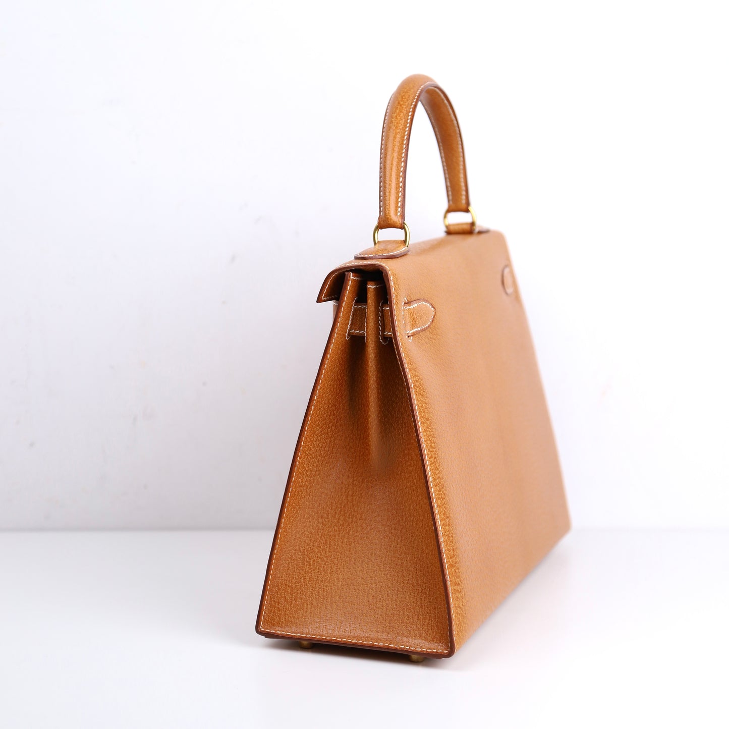 Hermes｜Kelly 28 Handbag Peau De Porc Gold 1994