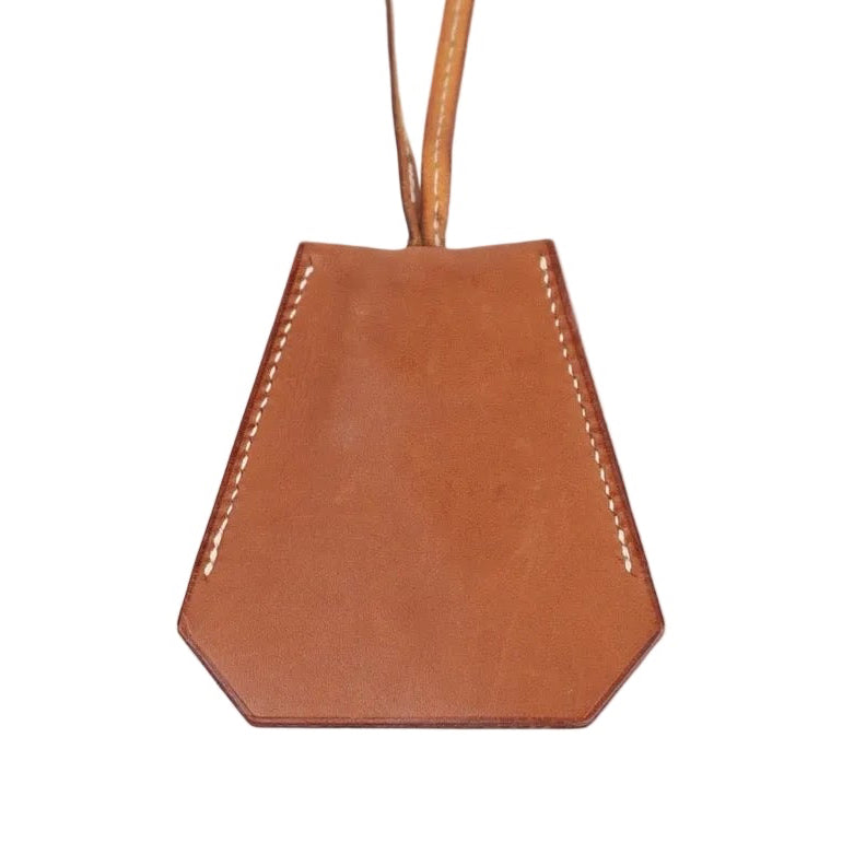 Hermes Barenia Clochette Key Holder Necklace, front view