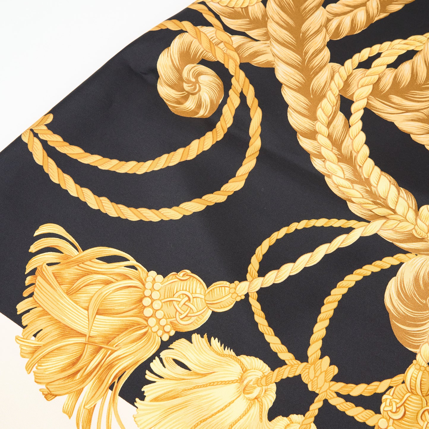 Christian Dior | Black Silk Logo Scarf