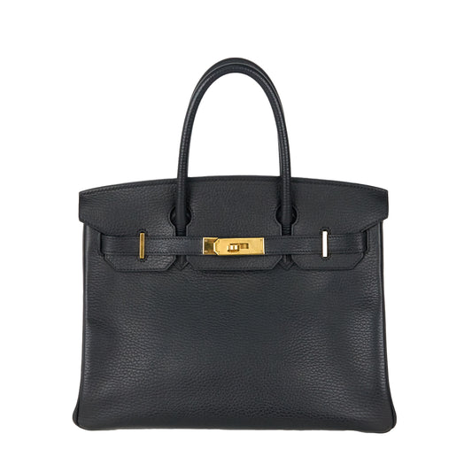 Hermes｜Birkin 30 Handbag  Vachette Ardennes Black  2003