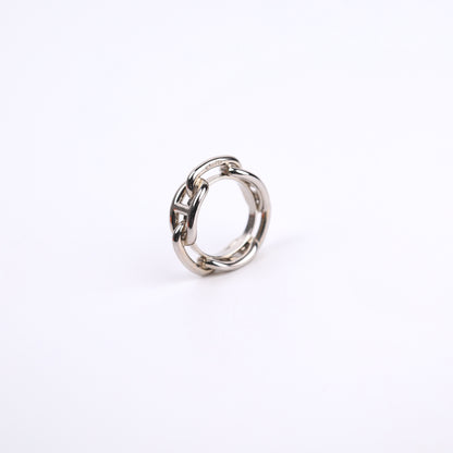 Hermes Sliver Metal Chaine Dancre Ring scarf,right side