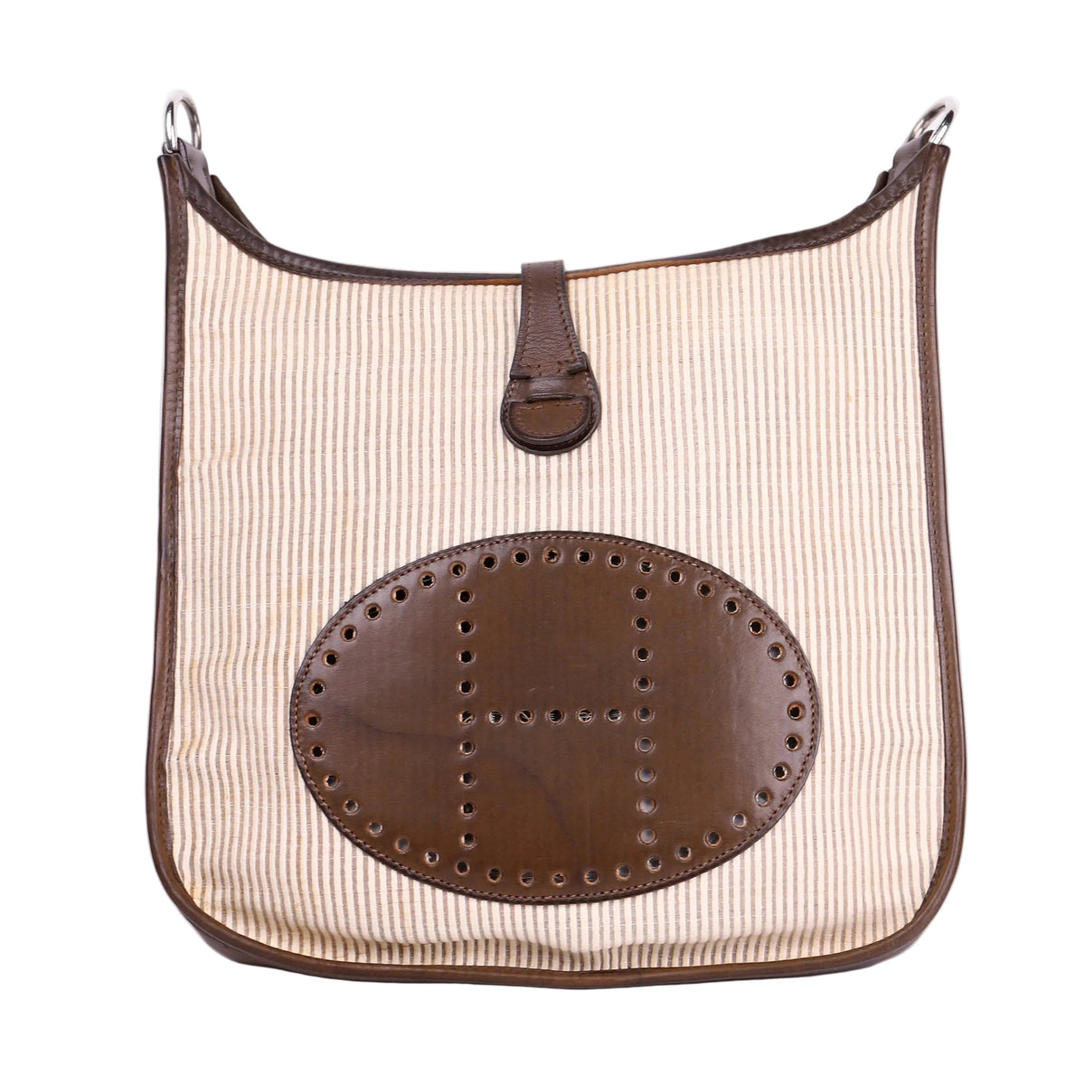 Hermes Evelyne PM in Barenia/Crinoline Vert Olive 2001,front view