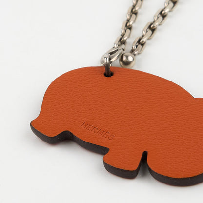 Hermes | S925 bag charm Hippopotamus Cherve