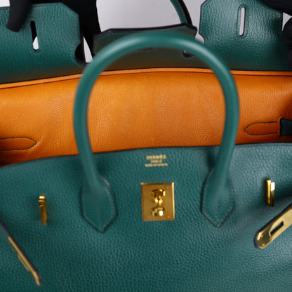 Hermes｜Birkin 35 Vachette Ardennes Vert Anglais 1994