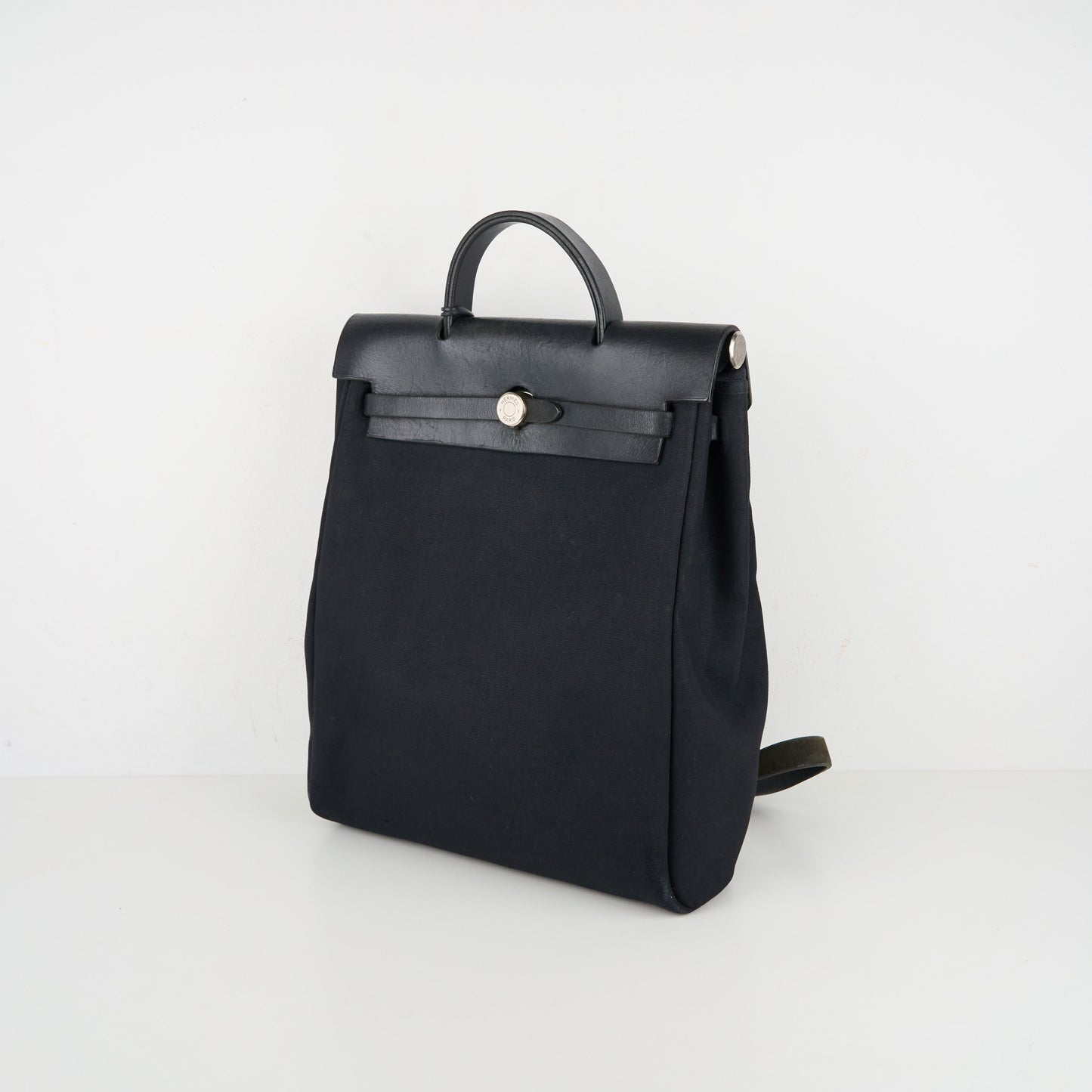 Hermes｜ Herbag Backpack PM  Black Toile 2000