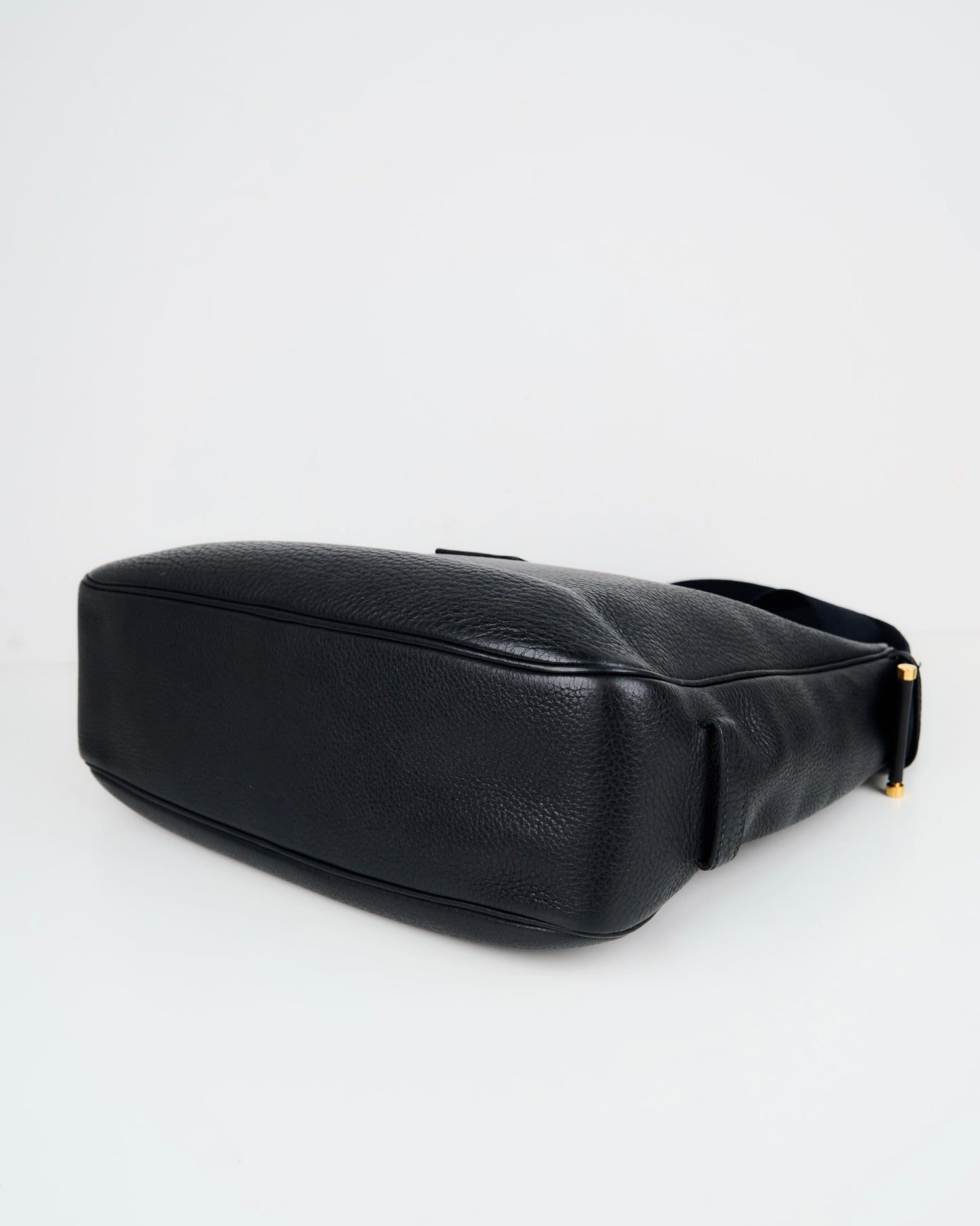 Hermes｜Tsako Black shoulder Bag Taurillon Clemence 1997