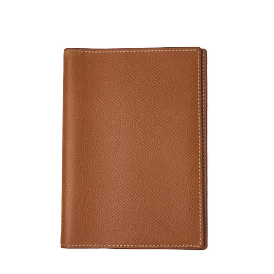 Hemres| Journal Case Passport Cover Gold Epsom 1997
