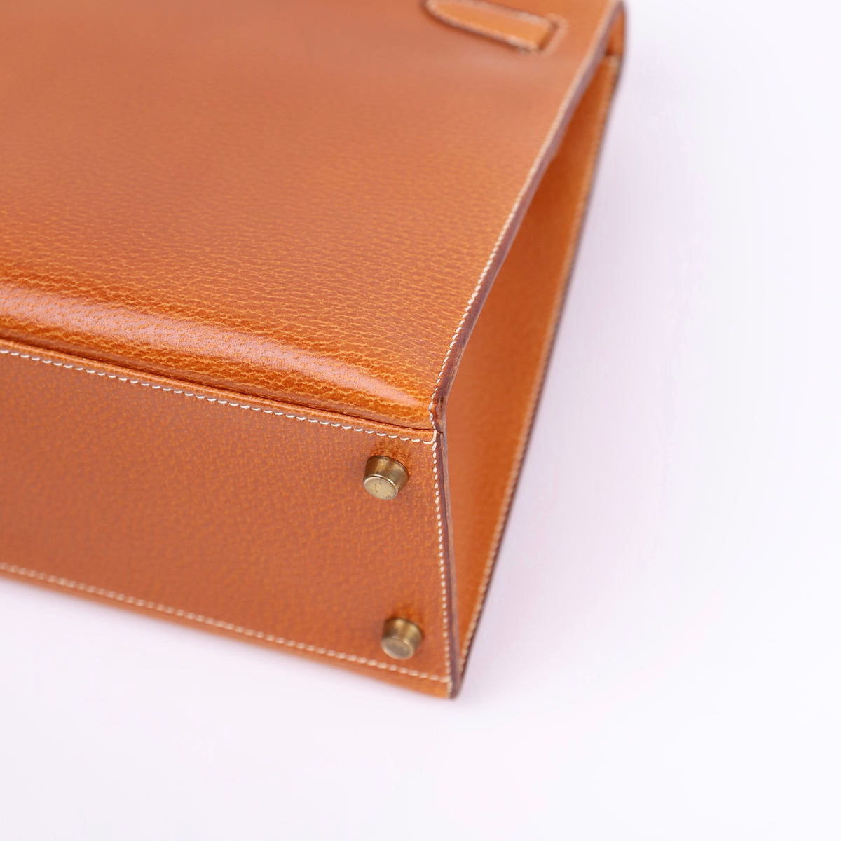 Hermes Kelly 32 in Peau De Porc/Pig Skin Gold 1991 GHW,corner4