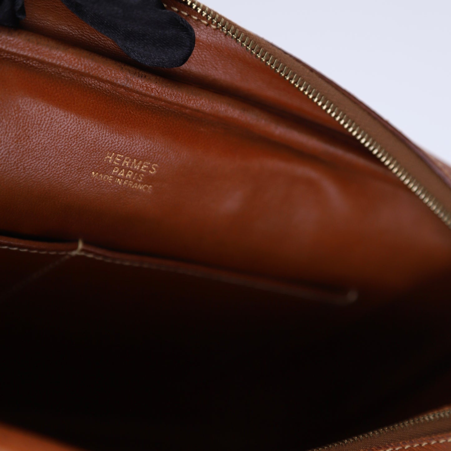 Hermes Plume Elan 28 Handbag in Peau de Porc/Crinoline 2002,logo