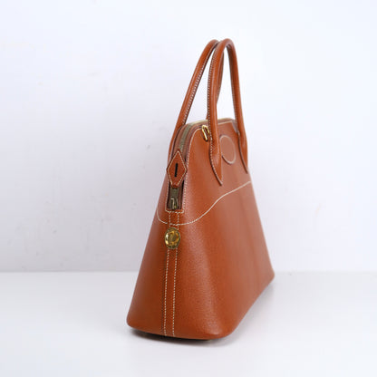 Hermes｜Bolide 31 2-way Handbag Pig Skin Peau De Porc Toffee 2001