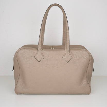 Hermes| Victoria Ⅱ 35 Gris Tourterelle Taurillon Clemence 2015